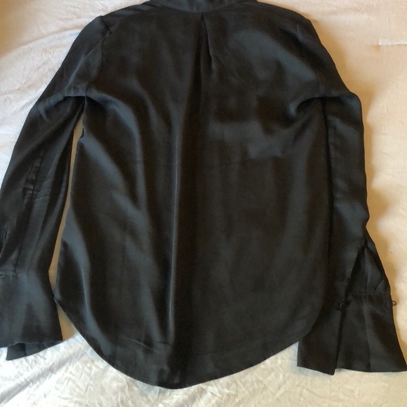 Silk H&M Blouse w Silk Collar Ties - Picture 3 of 7